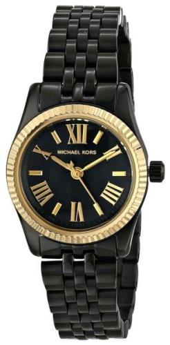 Michael Kors Lexington Dameklokke MK3299 Sort/Stål Ø26 mm