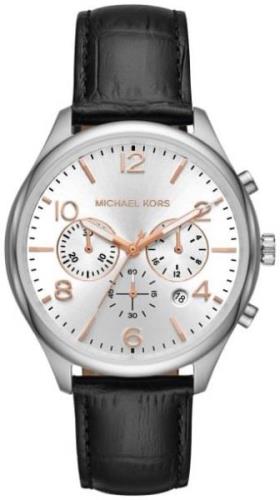 Michael Kors 99999 Herreklokke MK8635 Sølvfarget/Lær Ø42 mm