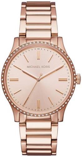 Michael Kors Bailey Dameklokke MK3809 Rosegullfarget/Rose-gulltonet