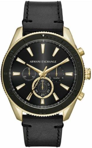 Armani Exchange 99999 Herreklokke AX1818 Sort/Lær Ø52 mm