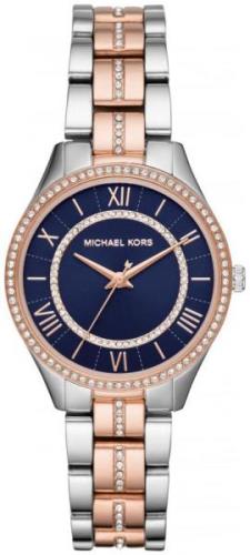 Michael Kors 99999 Dameklokke MK3929 Blå/Rose-gulltonet stål Ø33 mm