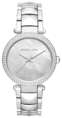 Michael Kors Parker Dameklokke MK6424 Hvit/Stål Ø38 mm