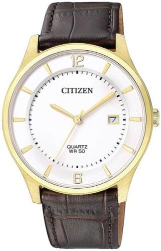 Citizen 99999 Herreklokke BD0043-08B Hvit/Lær Ø39 mm