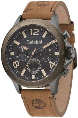 Timberland Herreklokke TBL15310JSUK02 Sort/Lær Ø46 mm