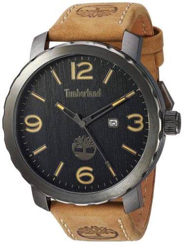 Timberland Herreklokke TBL14399XSU02 Pinkerton Sort/Lær Ø46 mm