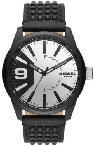 Diesel Herreklokke DZ1963 Rasp Sølvfarget/Lær Ø46 mm