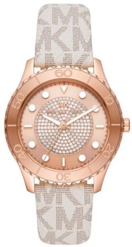 Michael Kors Dameklokke MK6980 Runway Rosegullfarget/PVC