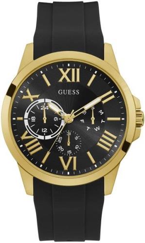 Guess Herreklokke GW0012G2 Sort/Gummi Ø46 mm