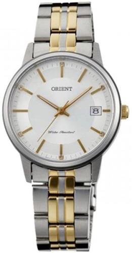 Orient Dameklokke FUNG7002W0 Contemporary Hvit/Gulltonet stål Ø32 mm