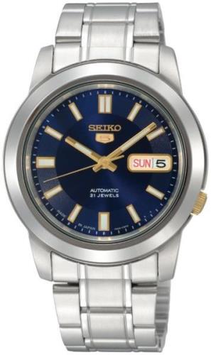 Seiko 5 Herreklokke SNKK11K1 Blå/Stål Ø38 mm