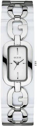 Guess Dameklokke W12119L1 Hvit/Resinplast