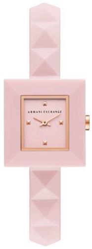 Armani Exchange Dameklokke AX4402 Karla Rosa/Gummi Ø26 mm