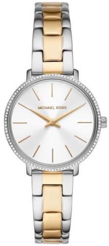 Michael Kors Dameklokke MK1041 Pyper Sølvfarget/Gulltonet stål Ø32