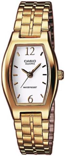 Casio Dameklokke LTP-1281PG-7AEF Quartz Hvit/Gulltonet stål