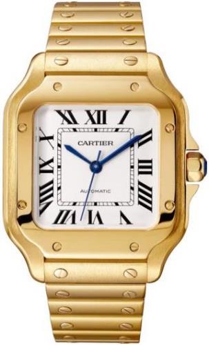 Cartier Herreklokke WGSA0030 Santos De Sølvfarget/18 karat gult gull