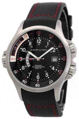 Hamilton Herreklokke H77635333 Khaki Sort/Gummi Ø42 mm