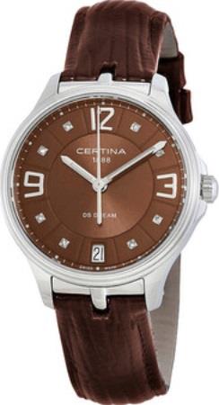 Certina Dameklokke C021.210.16.296.00 DS Dream Brun/Lær Ø30.5 mm