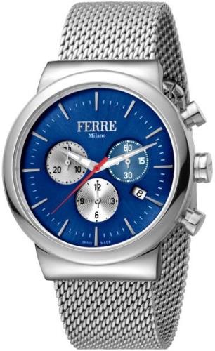 Ferrè Milano Herreklokke FM1G106M0051 Blå/Stål Ø42 mm