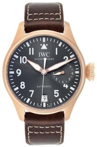 IWC Herreklokke IW500917 Pilots Spitfire Grå/Lær Ø46.2 mm