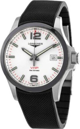 Longines Herreklokke L3.729.4.76.9 Conquest V.H.P. Sølvfarget/Gummi