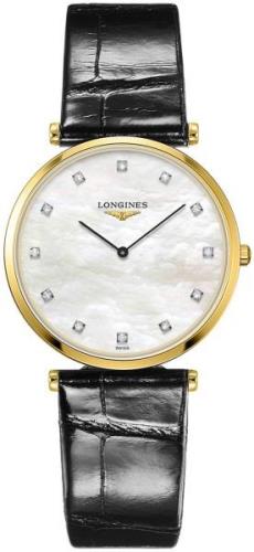 Longines Dameklokke L4.709.2.88.2 La Grande Classique De Hvit/Lær