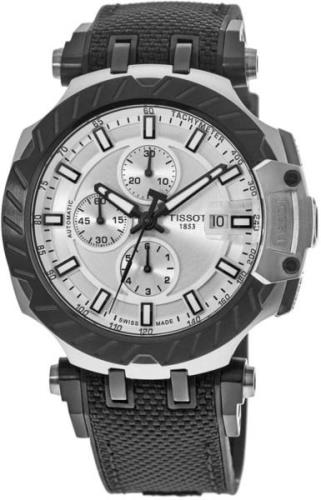 Tissot Herreklokke T115.427.27.031.00 T-Race Sølvfarget/Gummi Ø45 mm