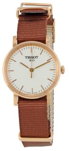 Tissot Dameklokke T109.210.37.031.00 T-Classic Hvit/Rose-gulltonet