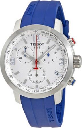 Tissot Herreklokke T055.417.17.017.02 PRC 200 Hvit/Gummi Ø29.8 mm