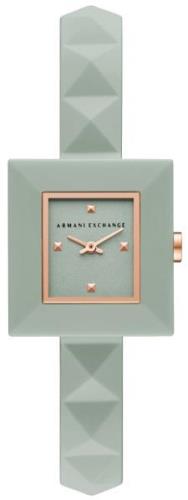 Armani Exchange Dameklokke AX4404 Karla Grønn/Gummi Ø26 mm