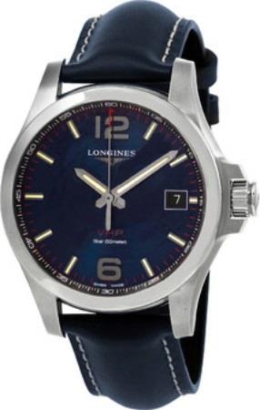 Longines Herreklokke L3.716.4.96.0 Conquest V.H.P. Blå/Lær Ø41 mm