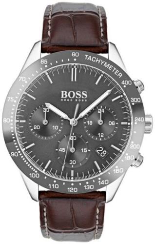 Hugo Boss Herreklokke 1513598 Talent Grå/Lær Ø42 mm