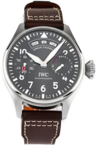 IWC Herreklokke IW502702 Pilots Spitfire Grå/Lær Ø46.2 mm