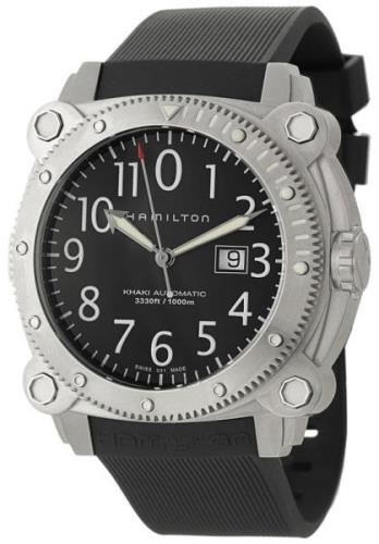 Hamilton Herreklokke H78515333 Khaki Belowzero Sort/Gummi Ø46 mm