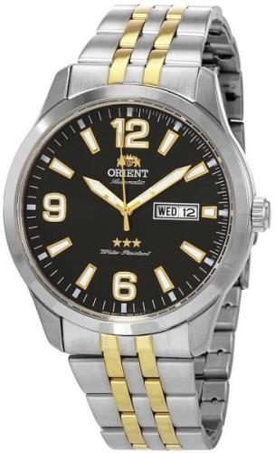 Orient 3 Star Herreklokke RA-AB0005B19B Sort/Gulltonet stål Ø43 mm