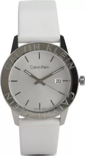 Calvin Klein Dameklokke K7Q211L6 Sølvfarget/Lær Ø38 mm