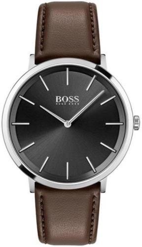 Hugo Boss Herreklokke 1513829 Sort/Lær Ø40 mm