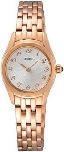 Seiko Dameklokke SWR058P1 Essentials Sølvfarget/Rose-gulltonet stål