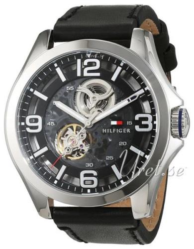 Tommy Hilfiger Herreklokke 1791279 Bruce Sort/Lær Ø44 mm