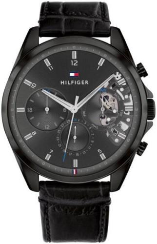 Tommy Hilfiger Herreklokke 1710452 Baker Grå/Lær Ø44 mm