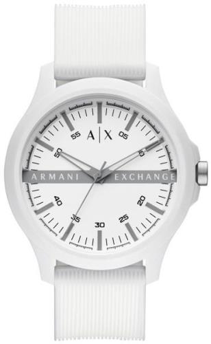 Armani Exchange Herreklokke AX2424 Hampton Hvit/Gummi Ø46 mm