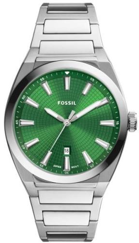 Fossil Herreklokke FS5983 Everett Grønn/Stål Ø42 mm