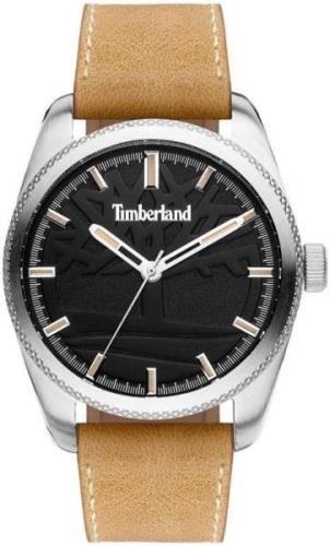 Timberland Herreklokke TBL15577JS02 Sort/Lær Ø46 mm