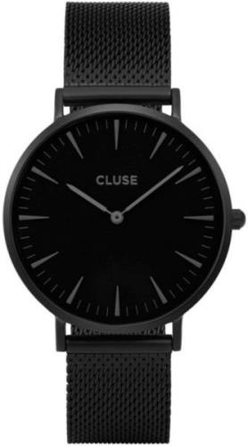 Cluse Dameklokke CL18111 Sort/Stål Ø38 mm