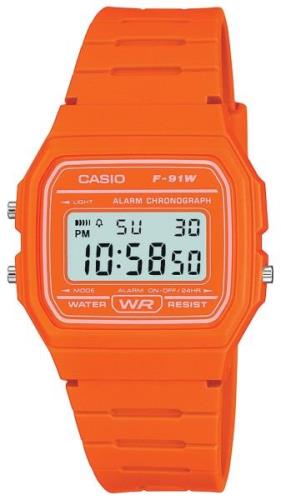 Casio Herreklokke F-91WC-4A2EF Collection LCD/Resinplast