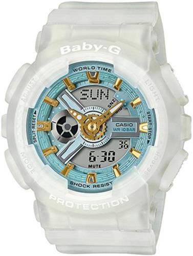 Casio Dameklokke BA-110SC-7AER Baby-G Blå/Resinplast Ø43.4 mm