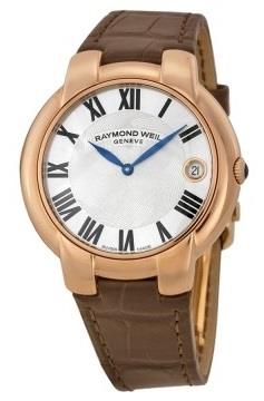 Raymond Weil Dameklokke 5235-PC5-01659 Jasmine Sølvfarget/Lær Ø35