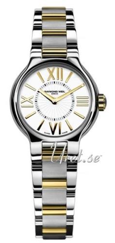 Raymond Weil Dameklokke 5927-STP-00307 Noemia Hvit/Gulltonet stål