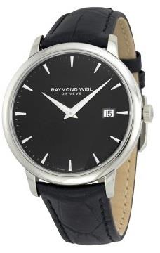 Raymond Weil Herreklokke 5488-STC-20001 Raymond Toccata Sort/Lær