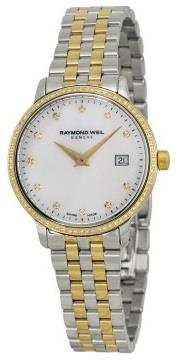 Raymond Weil Dameklokke 5988-SPS-97081 Raymond Toccata Hvit/Gulltonet