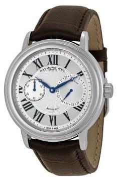 Raymond Weil Herreklokke 2846-STC-00659 Maestro Sølvfarget/Lær